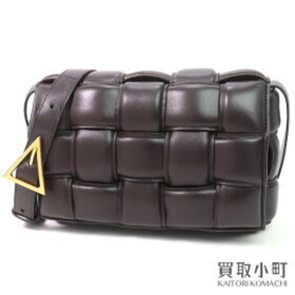 Bottega Veneta Padded Cassette Messenger Dark Maxi Intrecciato Soft Lambskin